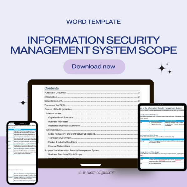 Information Security Management System (ISMS) Scope Word Template